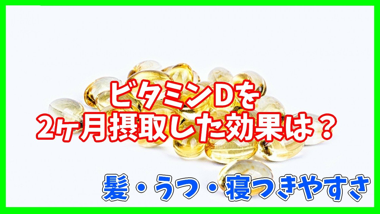 ニートがビタミンdを2ヶ月摂取してみた効果について話す
